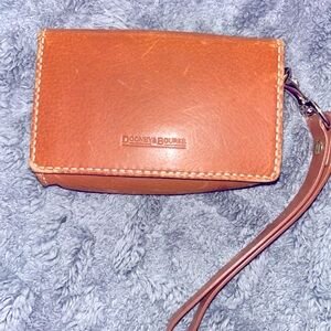 Dooney & Bourke Brown Leather Wristlet